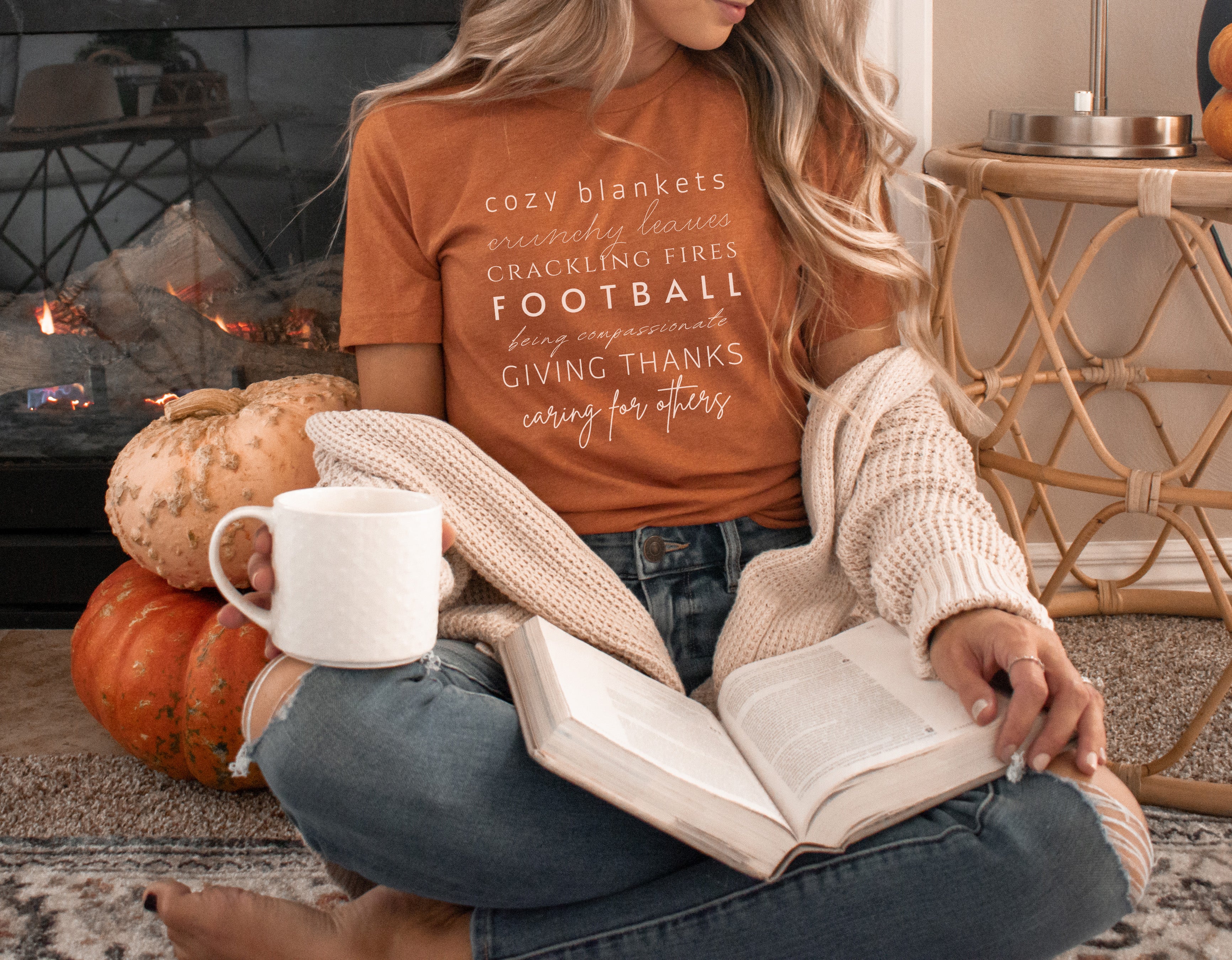 Compassion Over Everything Heather Autumn Tee