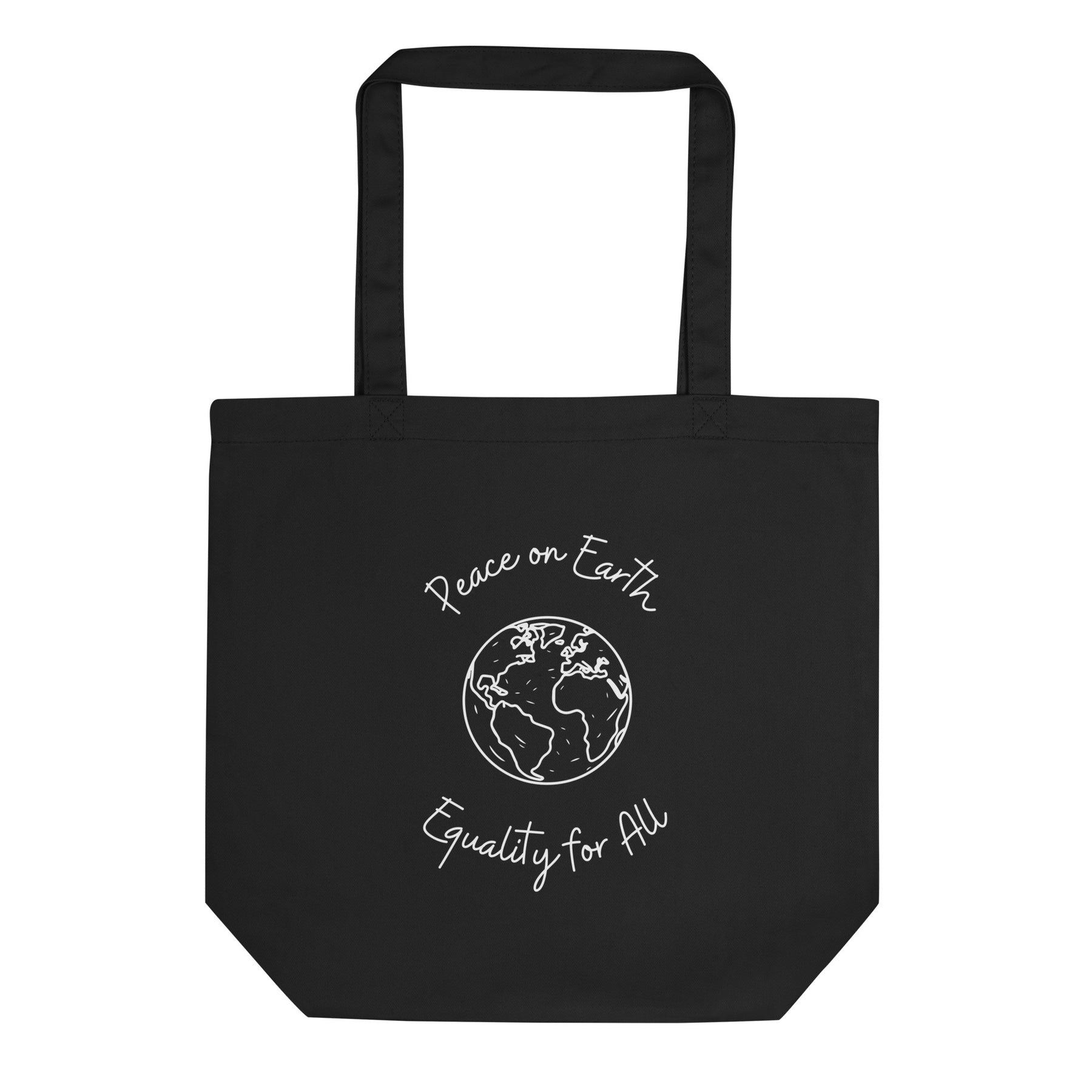 Peace on Earth Organic Cotton Tote Bag
