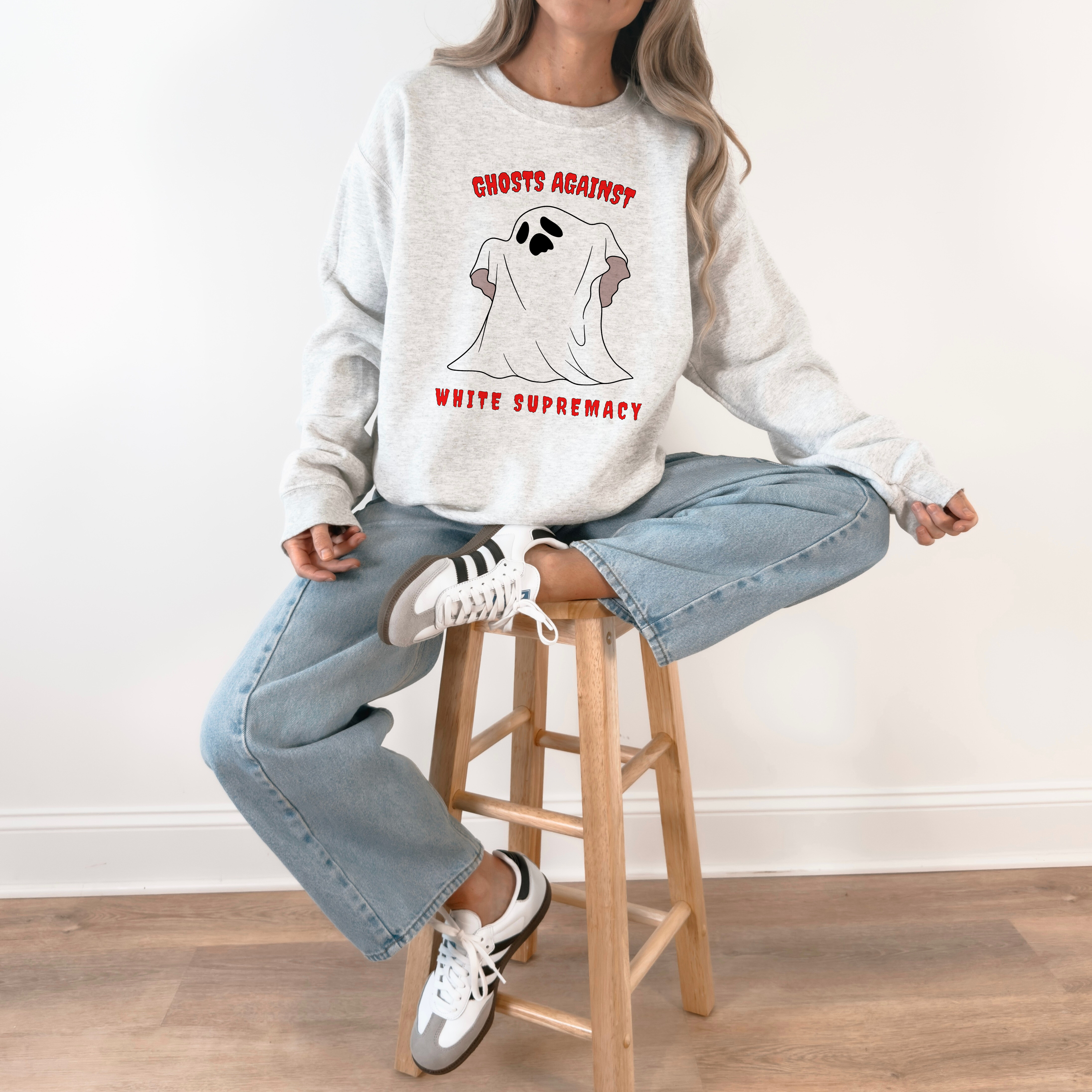 Ghosts Against White Supremacy Premium Sweatshirt