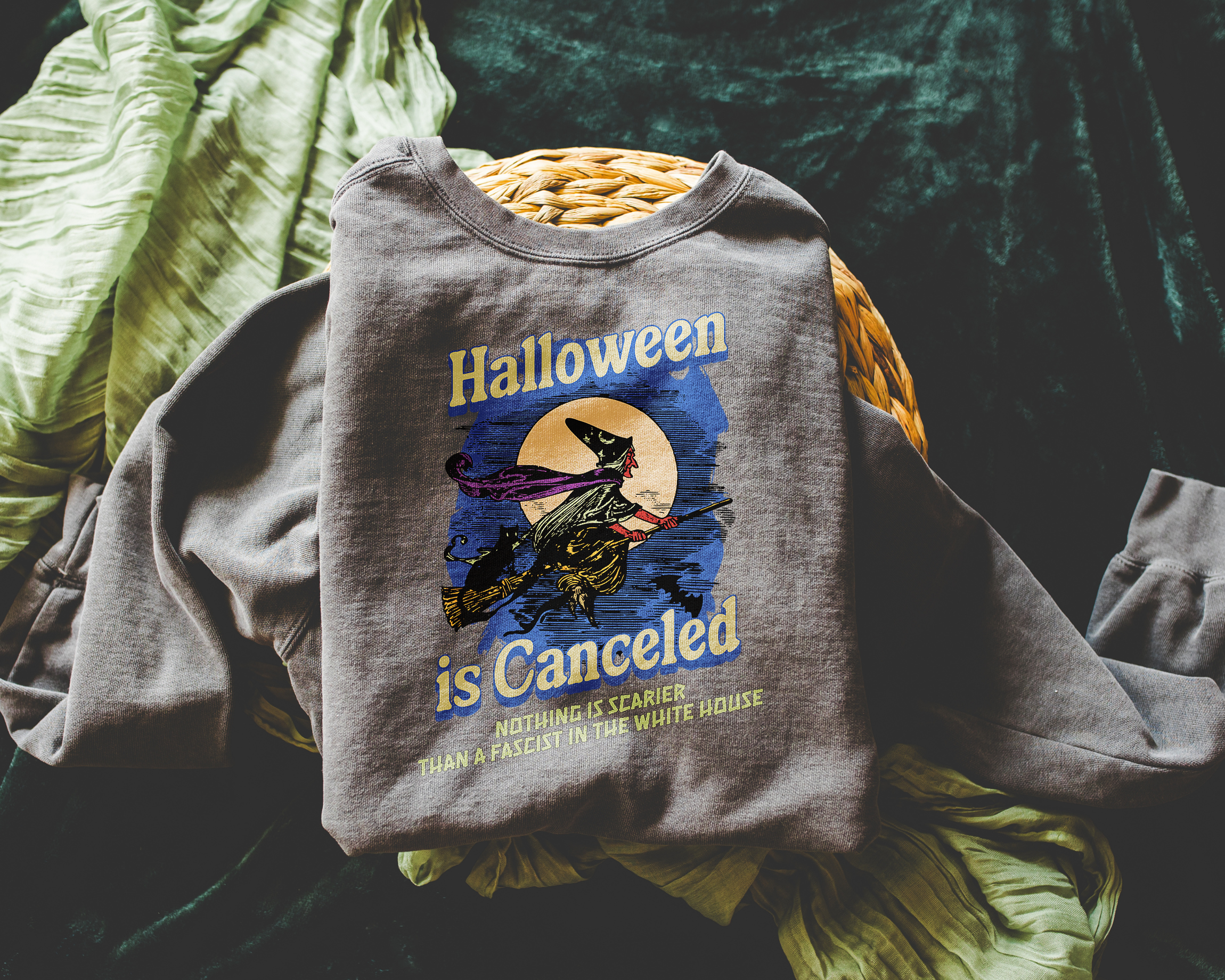 Halloween is Canceled Comfort Colors Sweatshirt
