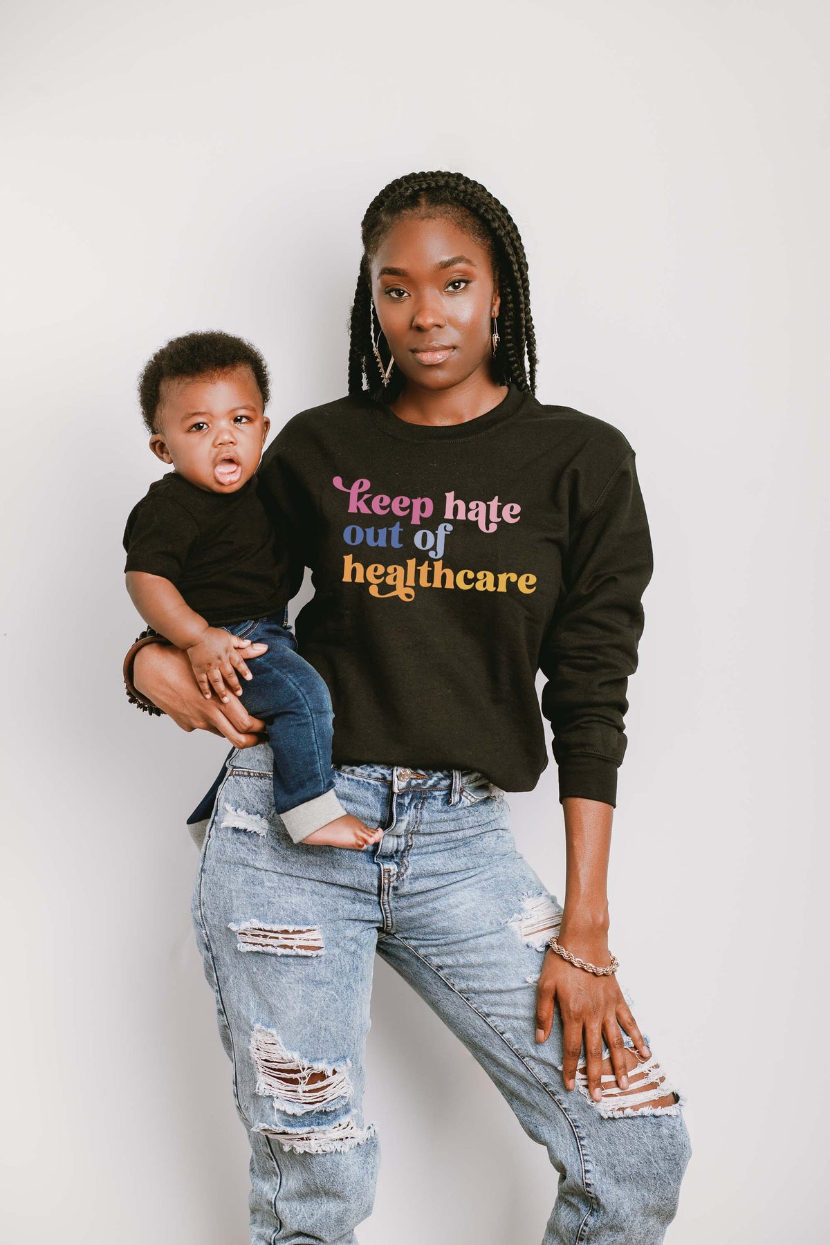 Keep Hate Out of Healthcare Sweatshirt