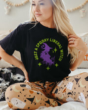 Just a Spooky Liberal Witch T-Shirt