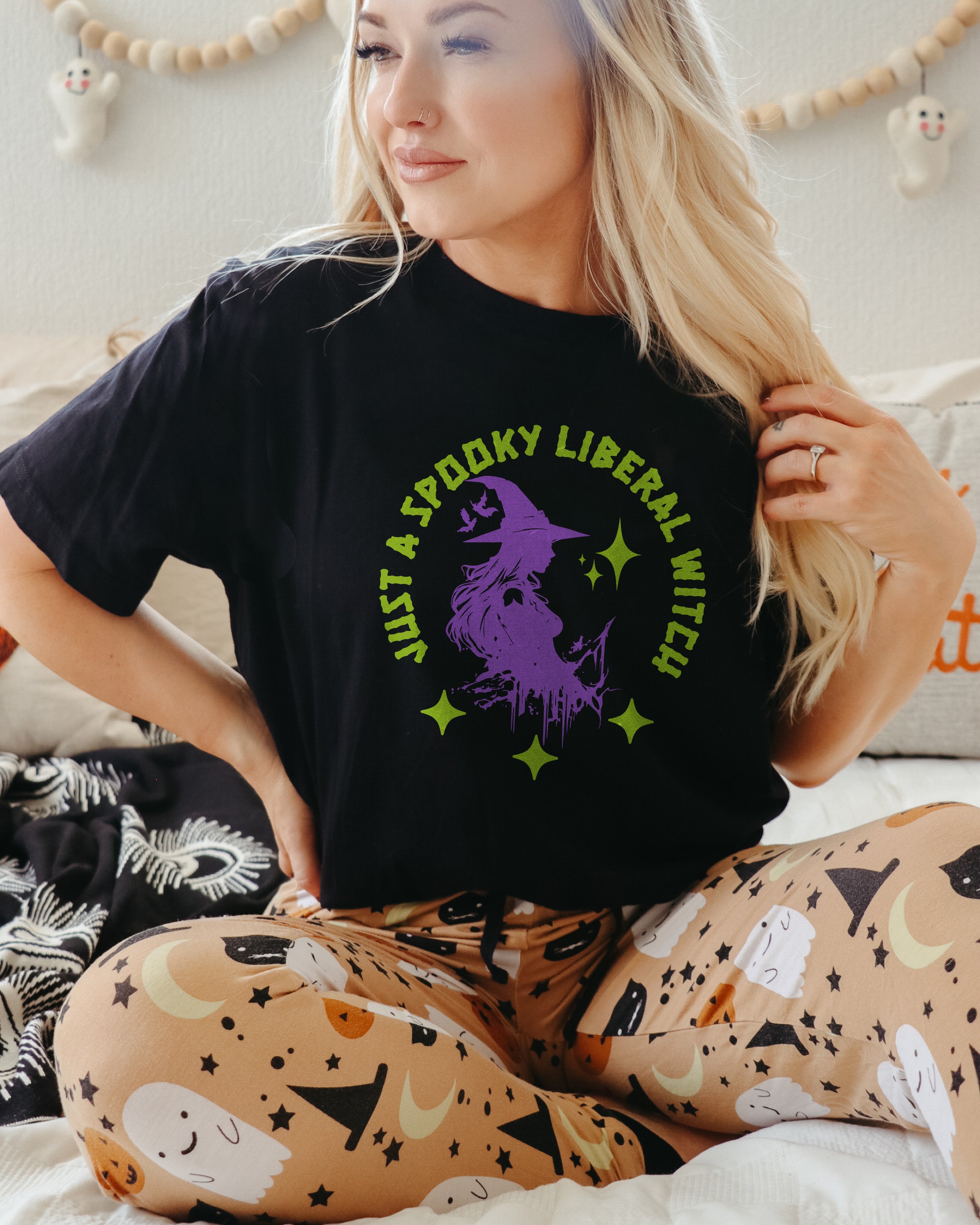 Just a Spooky Liberal Witch T-Shirt