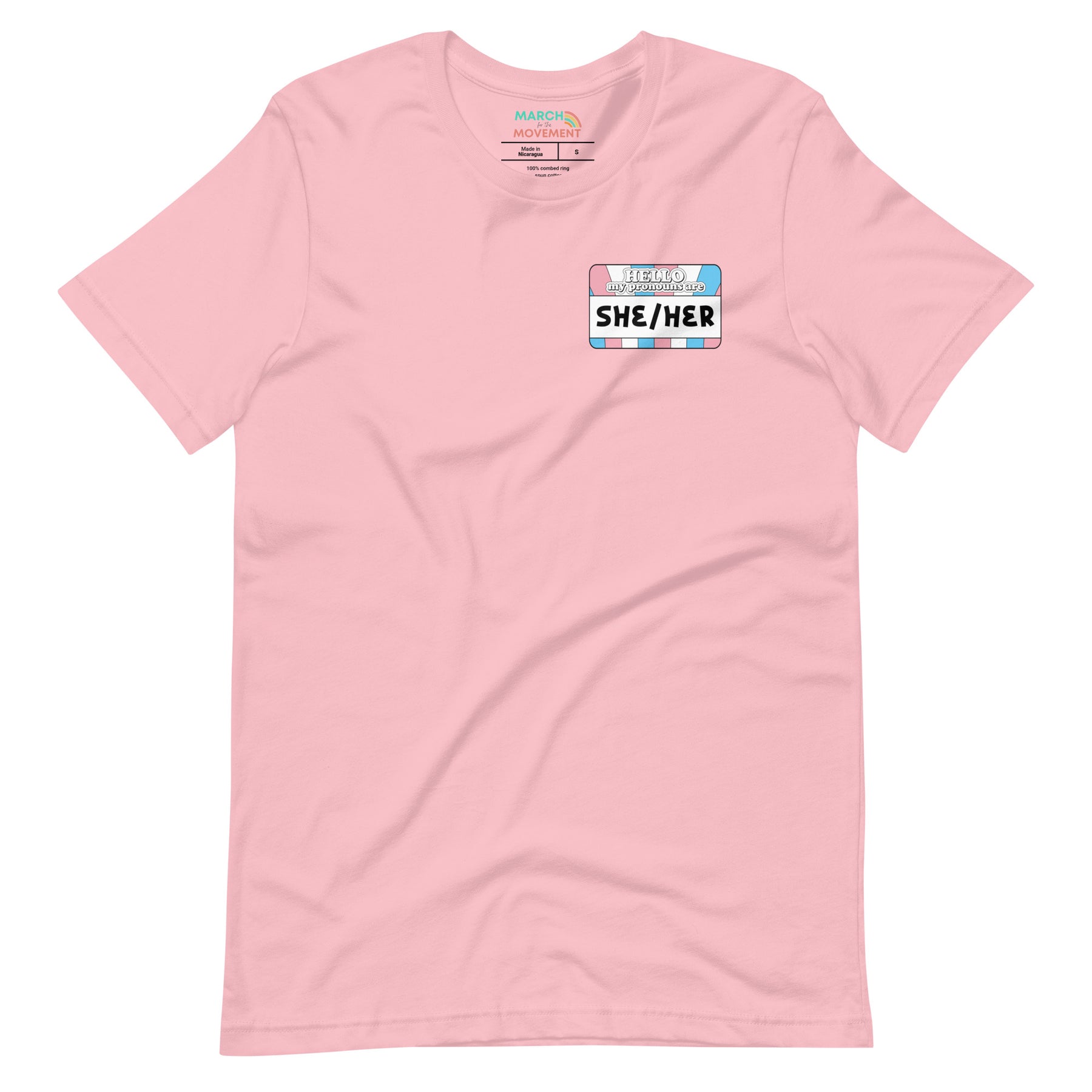 She/Her Pronouns Trans Pride T-Shirt