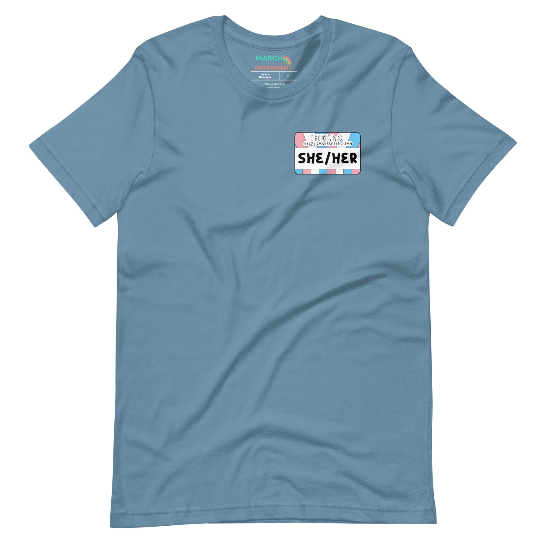 She/Her Pronouns Trans Pride T-Shirt