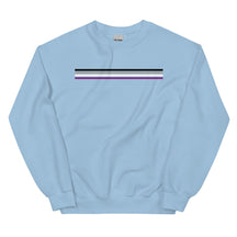 Asexual Pride Stripes Minimalist Sweatshirt