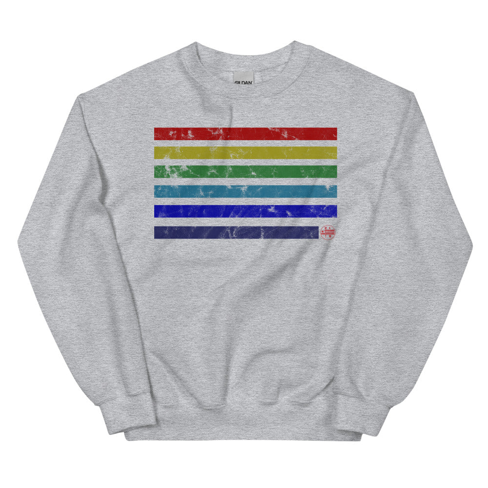 Vintage Rainbow Blocks Sweatshirt