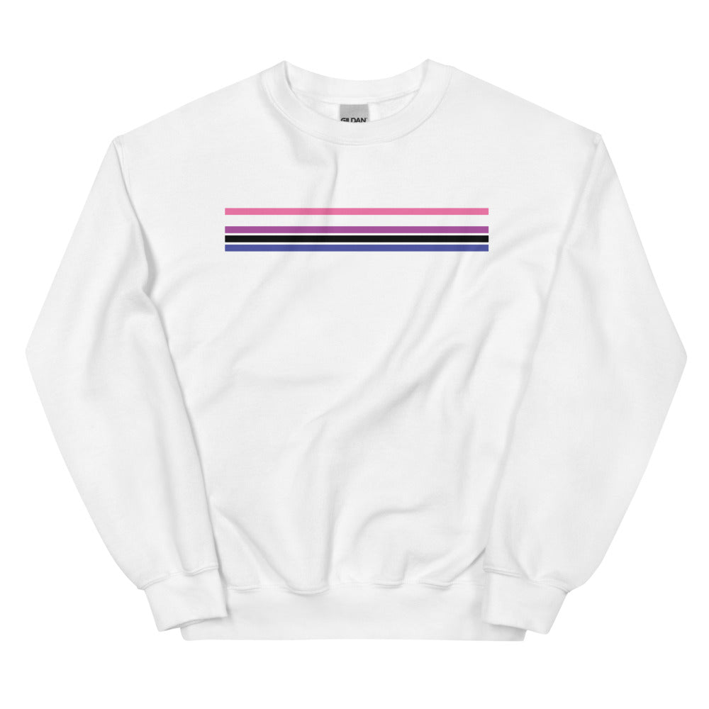 Genderfluid Pride Stripes Sweatshirt