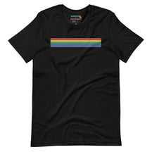 Classic Rainbow Stripes Minimalist T-Shirt