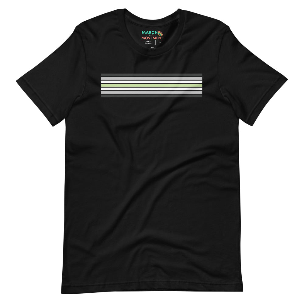 Agender Pride Stripes T-Shirt