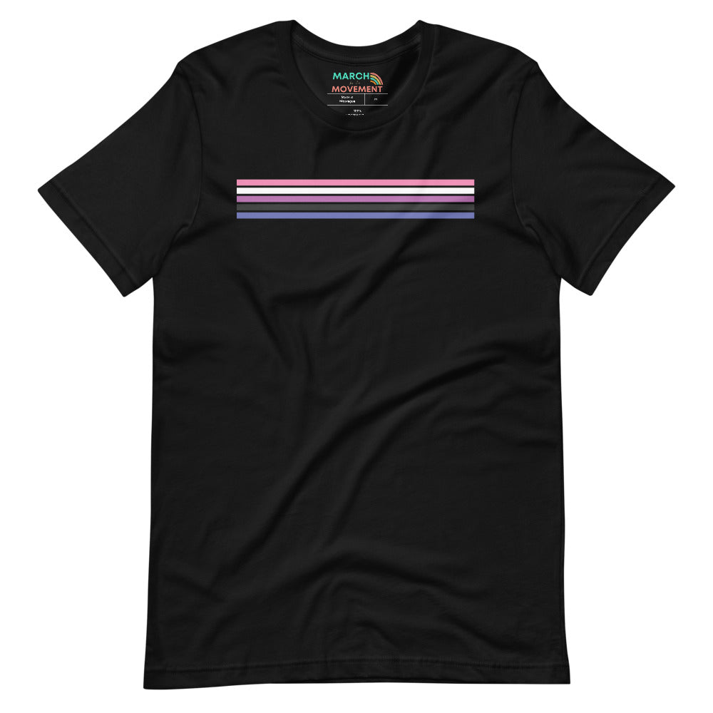 Genderfluid Pride Stripes T-Shirt