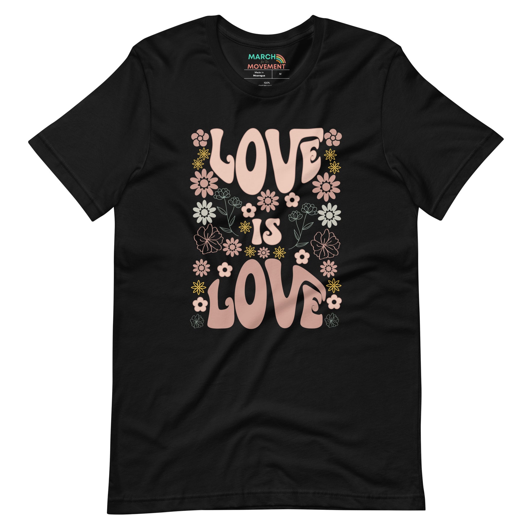 Love is Love Retro Flower T-Shirt