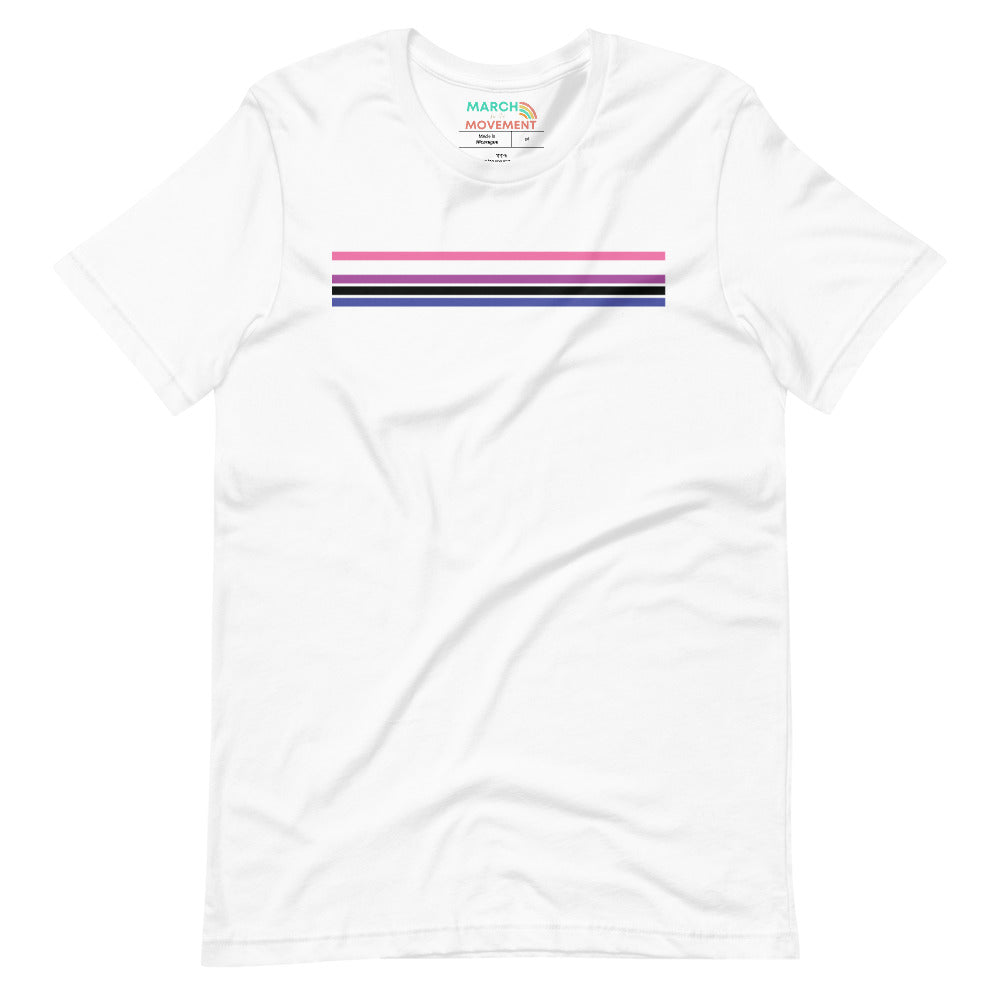 Genderfluid Pride Stripes T-Shirt