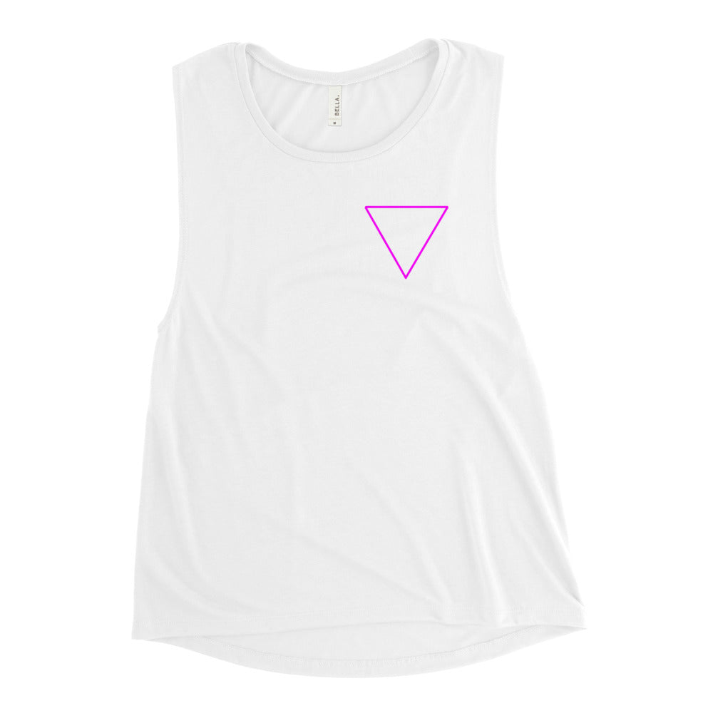 Lesbian Pink Triangle Women's Muscle Tank