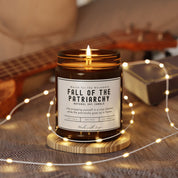 Empowering Scented Candle - Fall of the Patriarchy, Soy Wax, Relaxation, Gift for Activists, Eco-friendly Home Decor