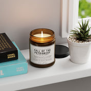 Empowering Scented Candle - Fall of the Patriarchy, Soy Wax, Relaxation, Gift for Activists, Eco-friendly Home Decor