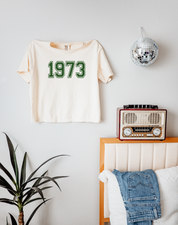1973 Women’s Heavyweight Boxy Crop Tee