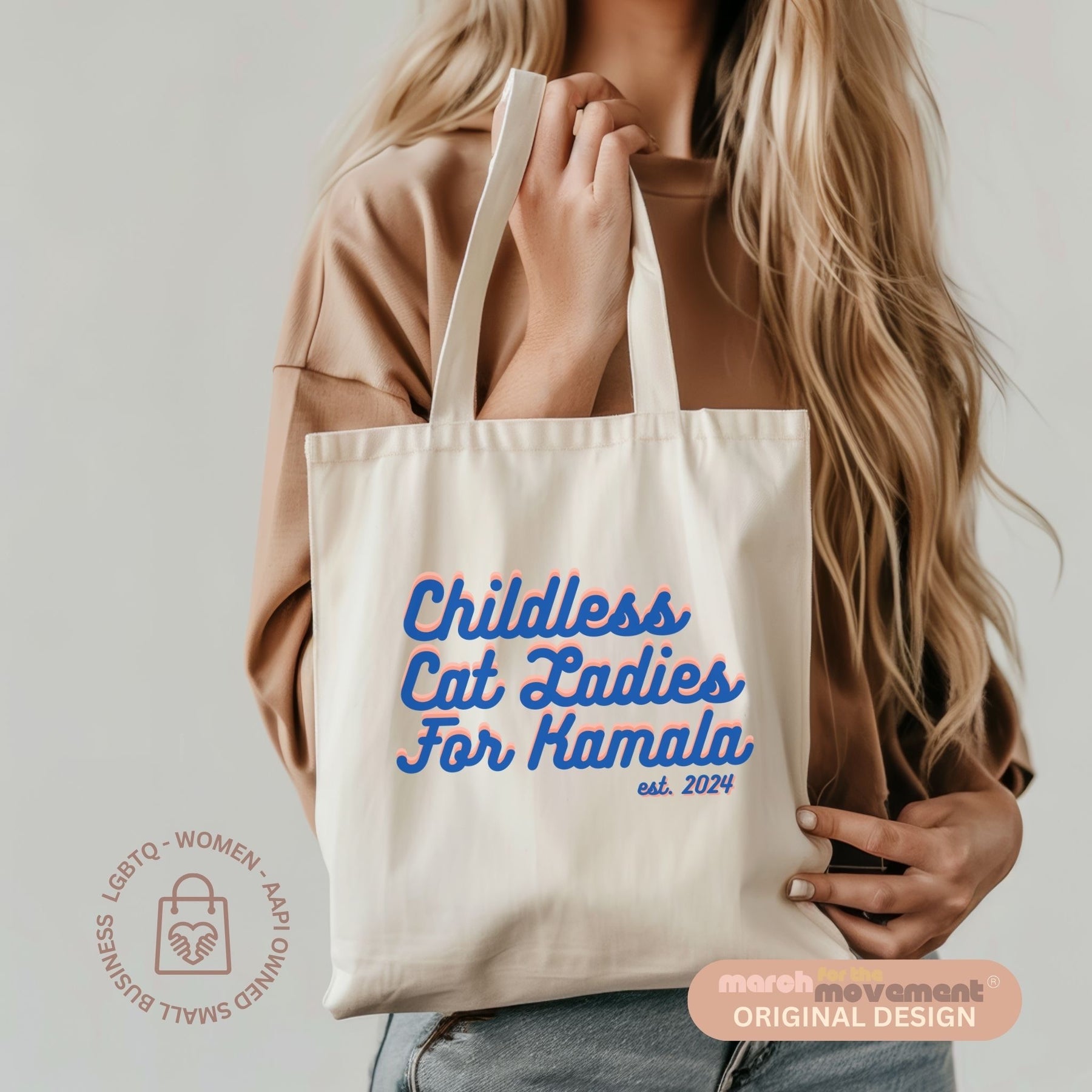 Childless Cat Ladies for Kamala Eco Tote Bag