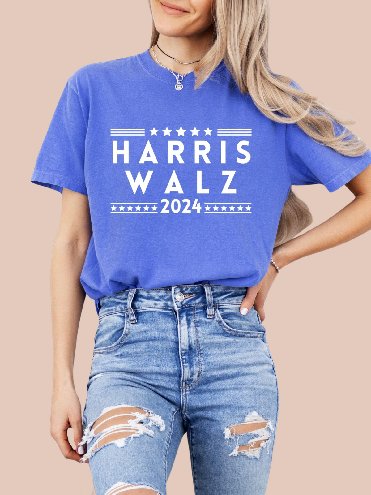 Kamala Harris Tim Walz Comfort Colors Heavyweight T Shirt