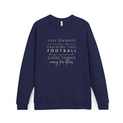 Cozy Fall Sweatshirt, Unisex Fleece Raglan, Football Season Gift, Thanksgiving Apparel, Warm Layer for Gatherings