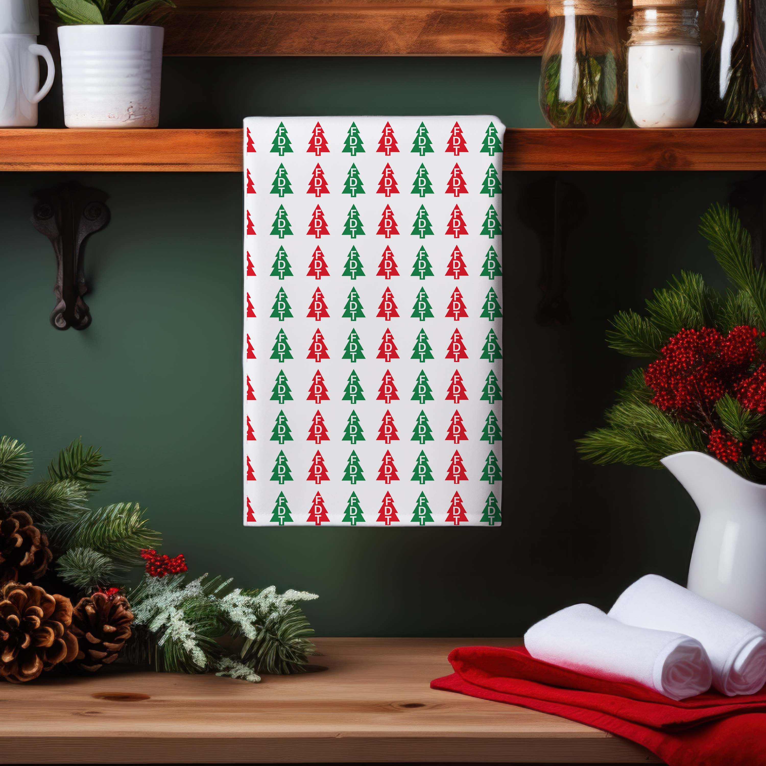 FDT Christmas Tree Hand Towel
