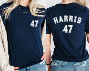 Harris 47 Front and Back T-Shirt | Kamala for President