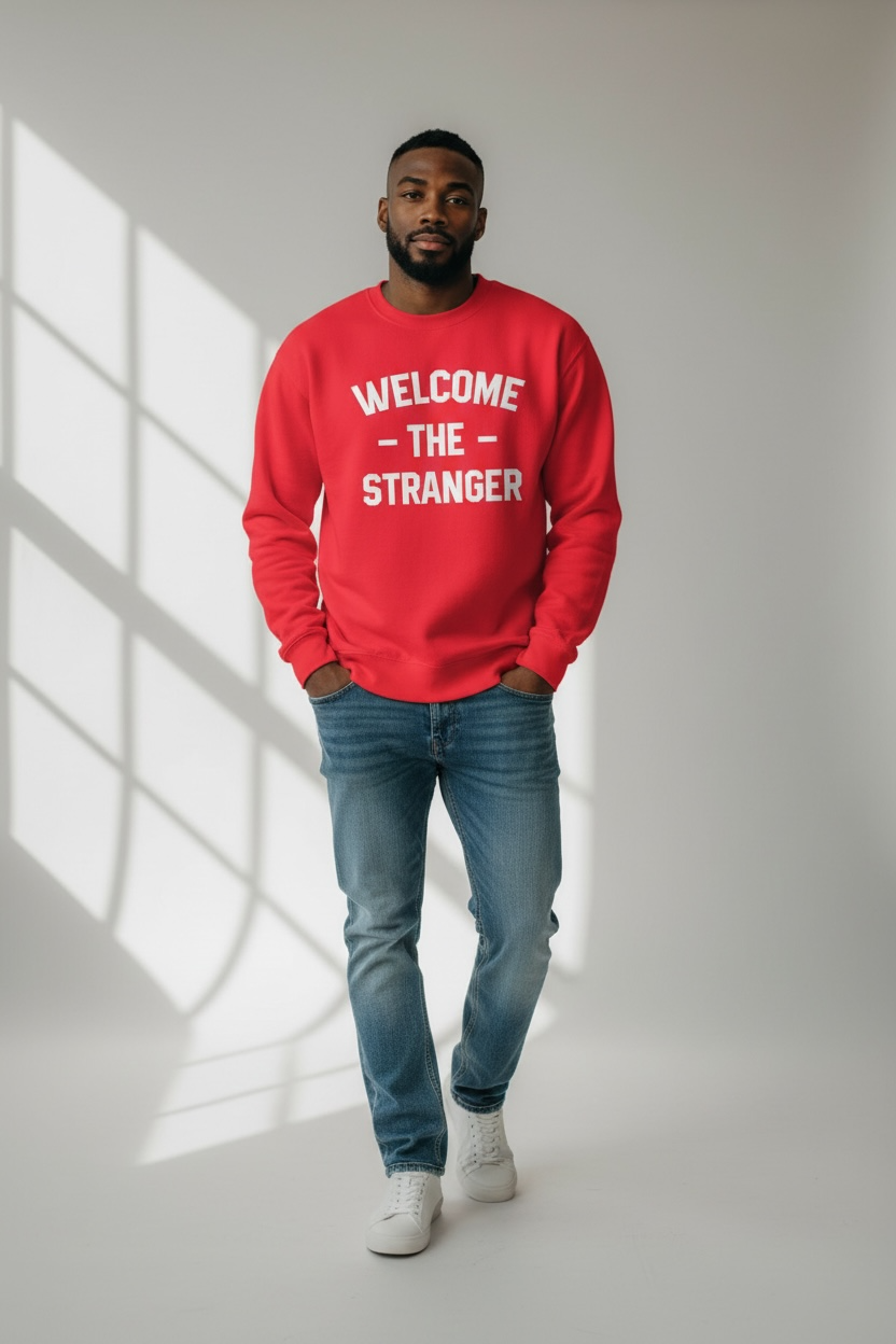 Welcome The Stranger - Premium Unisex Sweatshirt