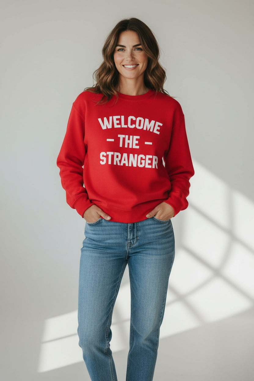 Welcome The Stranger - Premium Unisex Sweatshirt