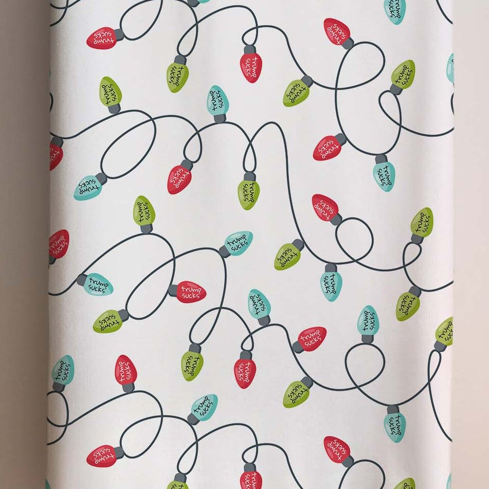 Christmas Lights Trump Sucks Hand towel