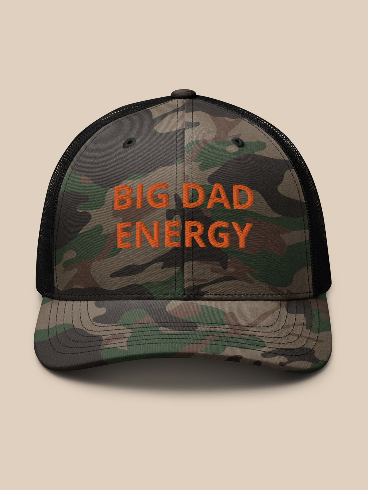 Big Dad Energy Camouflage trucker hat | Harris Walz 2024