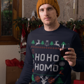 Ho Ho Homo Ugly Christmas Sweatshirt