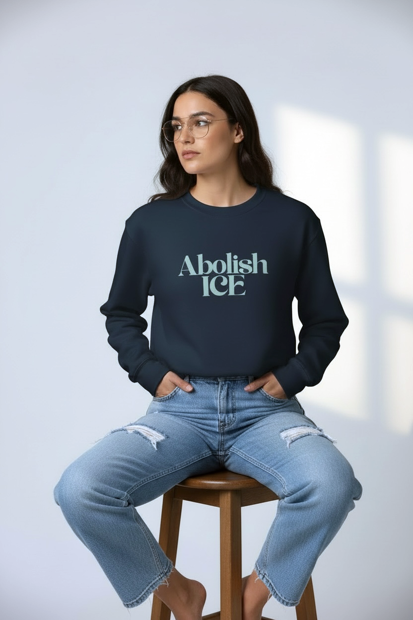 Abolish ICE Unisex Crew Neck Sweatshirt