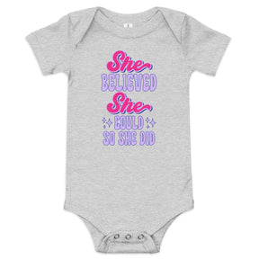 She Believed She Could Baby Bodysuit