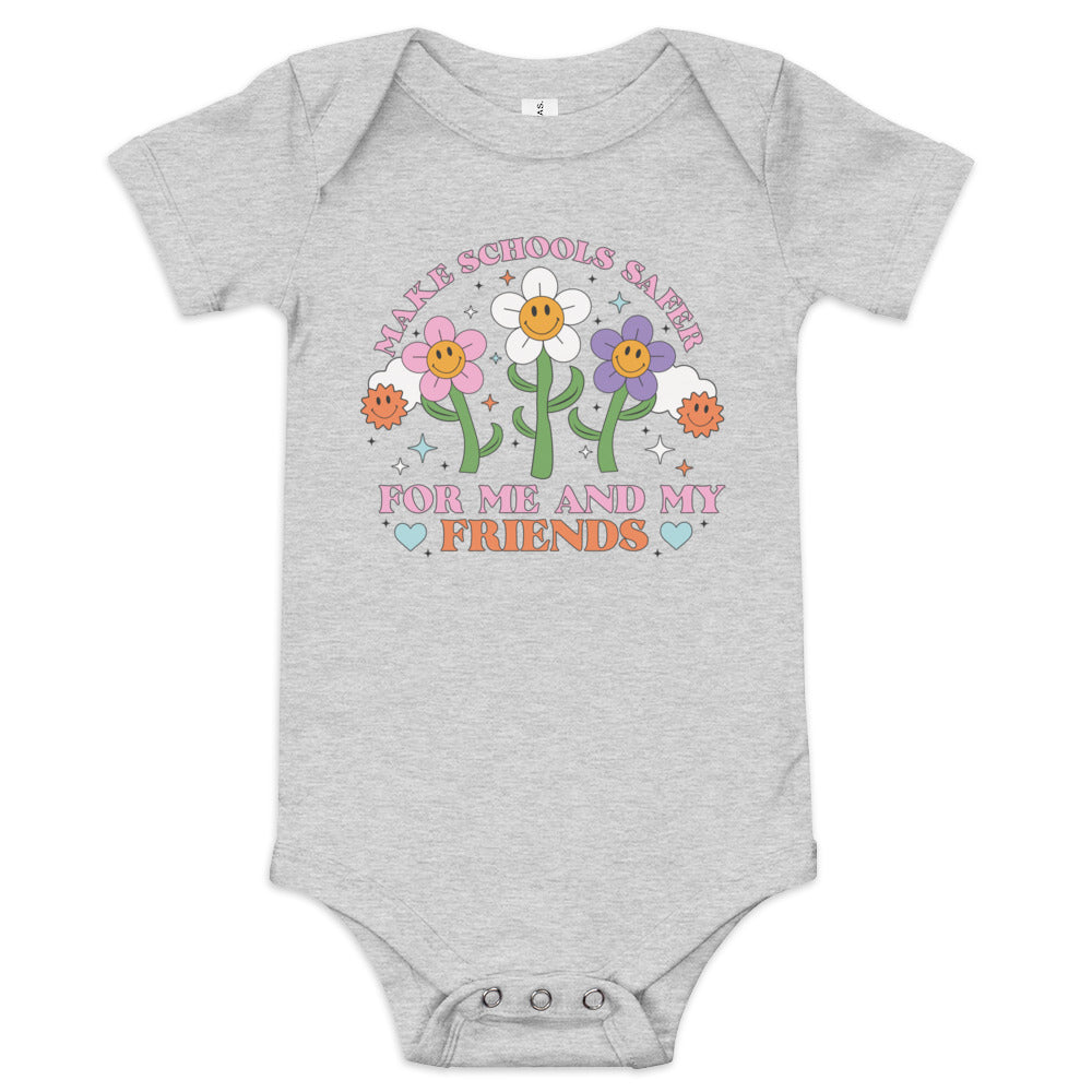 Make Schools Safer For Me and My Friends Baby Bodysuit