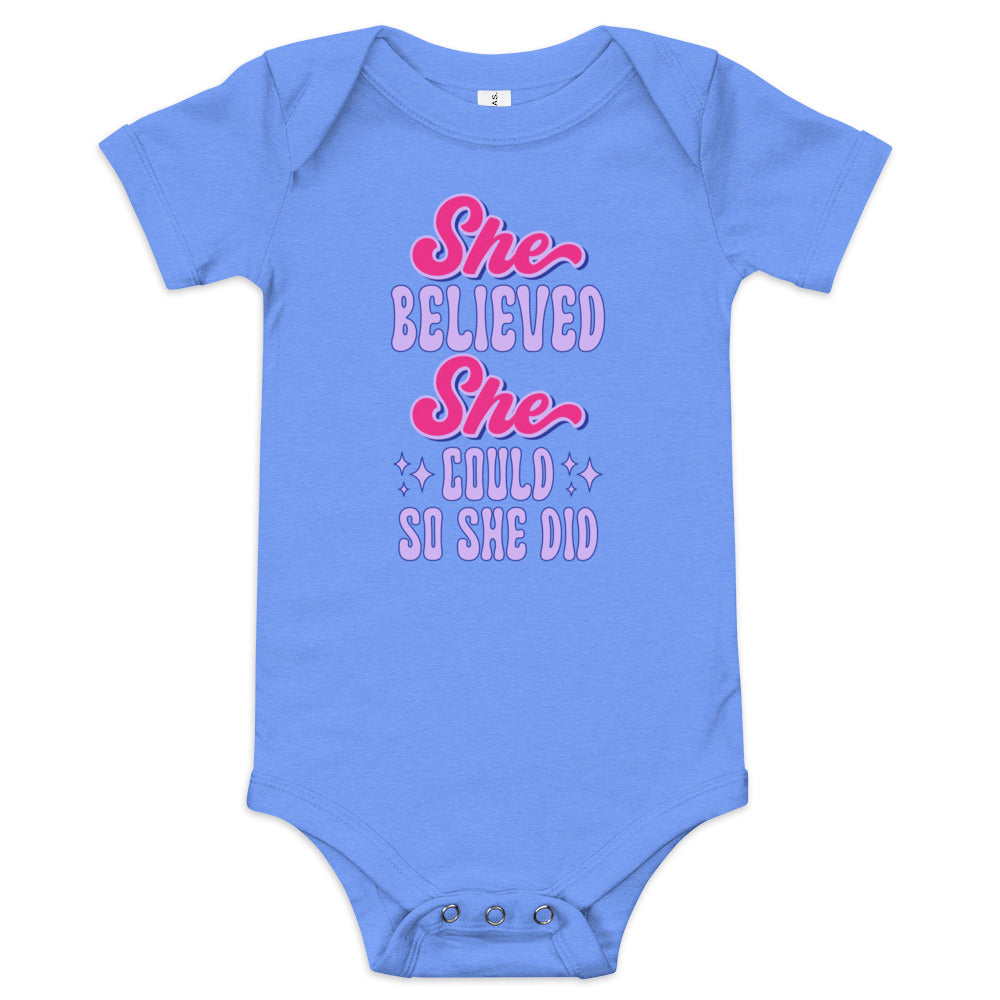 She Believed She Could Baby Bodysuit