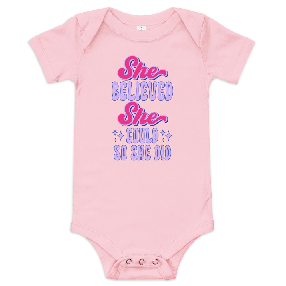 She Believed She Could Baby Bodysuit