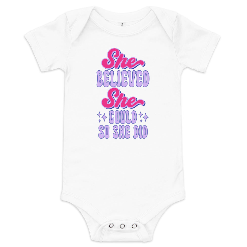 She Believed She Could Baby Bodysuit