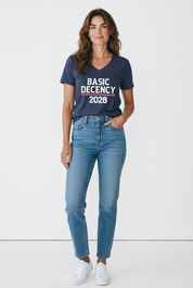 Basic Decency 2028 Relaxed V-neck T-shirt
