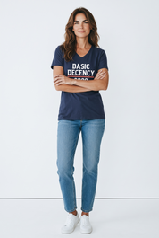 Basic Decency 2028 Relaxed V-neck T-shirt