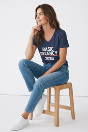 Basic Decency 2028 Relaxed V-neck T-shirt