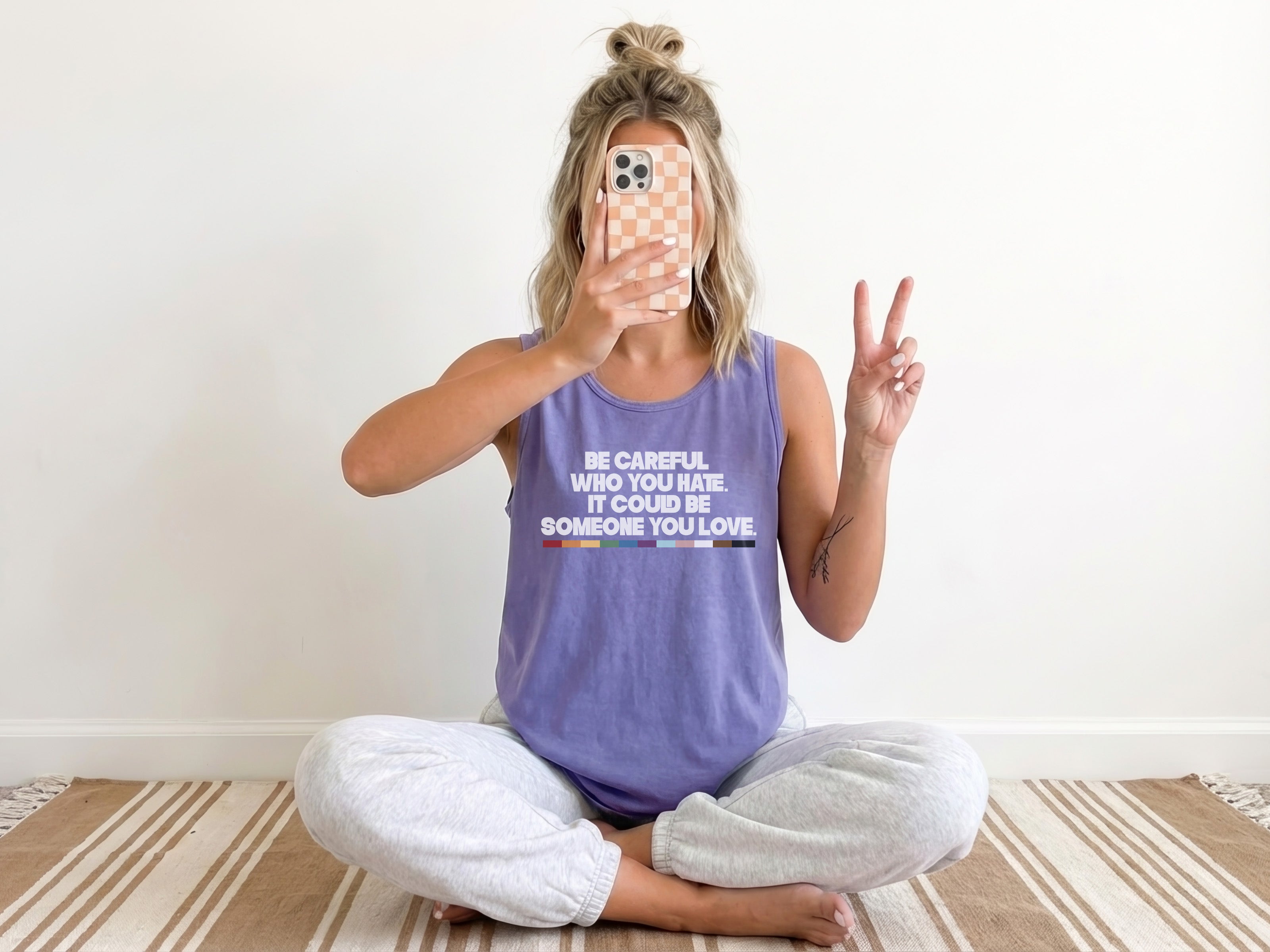 be_careful_who_you_hate_tank_top.jpg