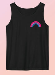 Bi Pride Rainbow Unisex Garment-Dyed Tank Top