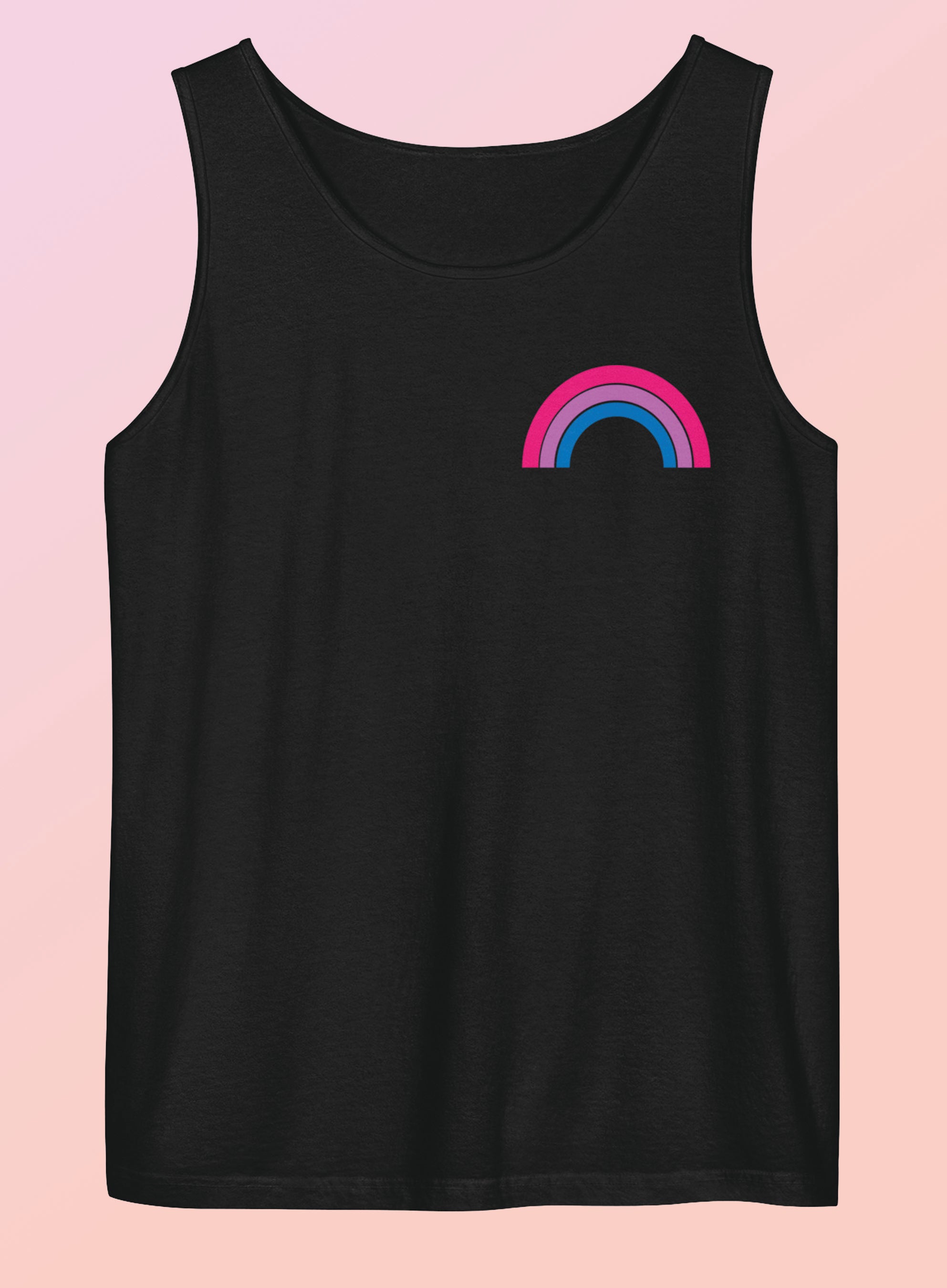 Bi Pride Rainbow Unisex Garment-Dyed Tank Top