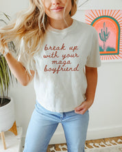 Break Up With Your MAGA Boyfriend Heavyweight Boxy Tee