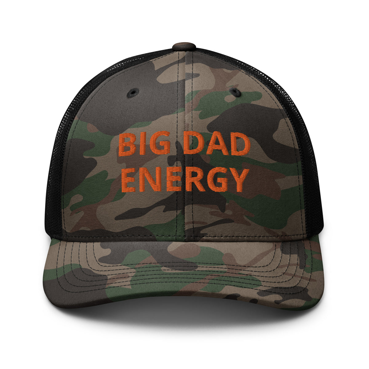 Big Dad Energy Camouflage trucker hat | Harris Walz 2024