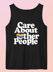 Care About Other People Unisex Garment-Dyed Tank Top