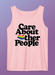 Care About Other People Unisex Garment-Dyed Tank Top