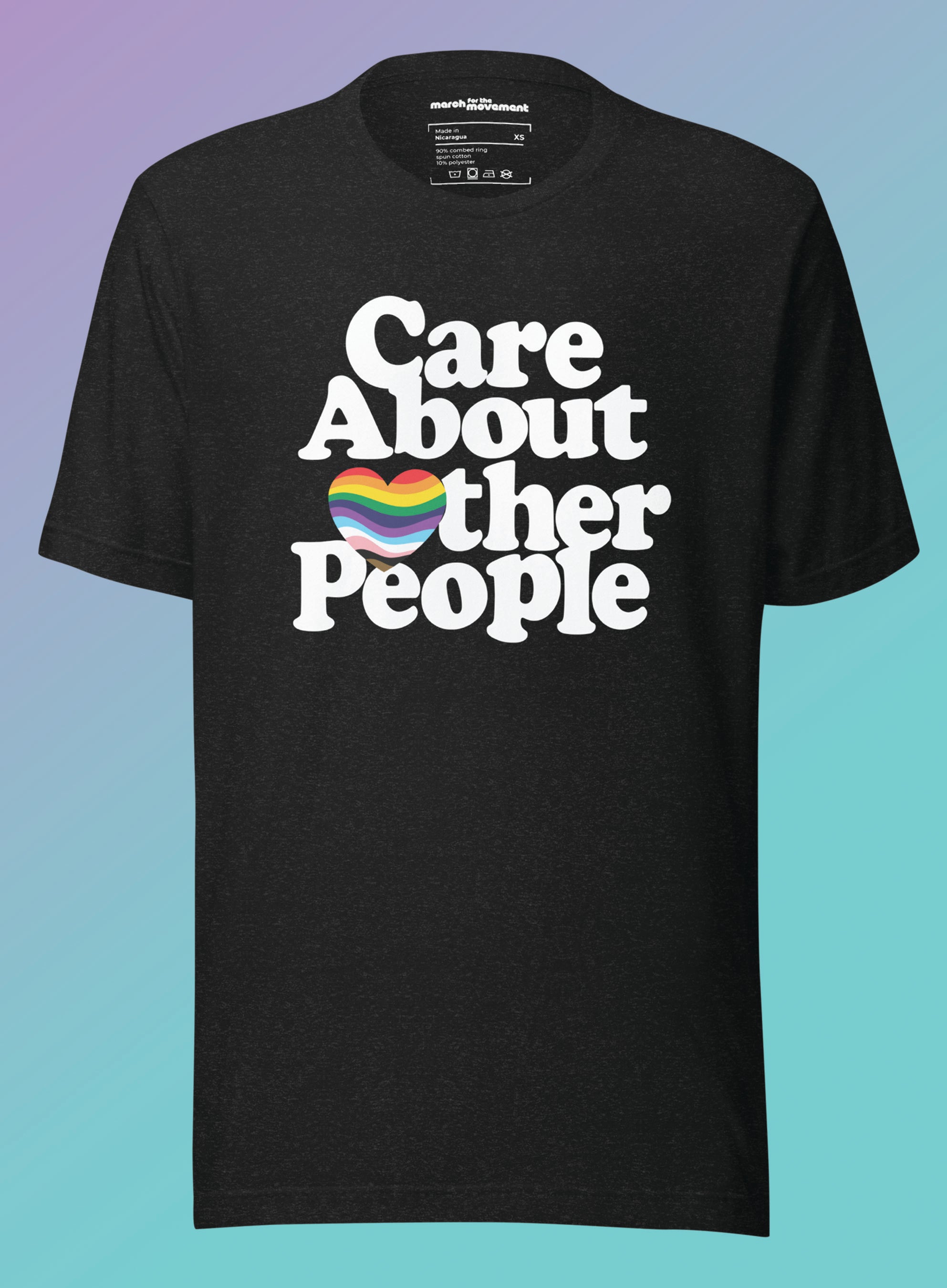 Care About Other People LGBTQ+ Ally T-Shirt