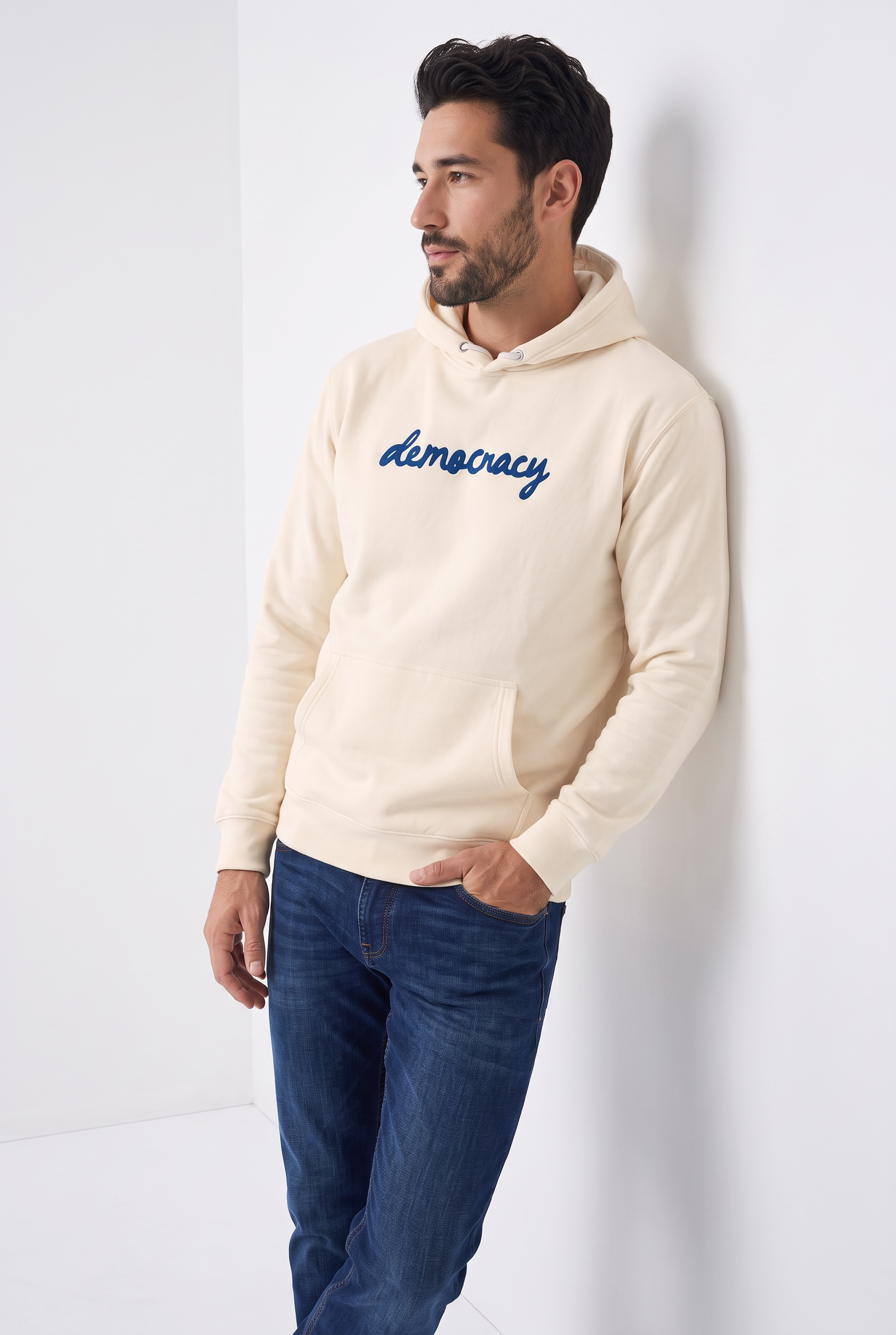 Democracy - Premium Embroidered Heavyweight Hoodie