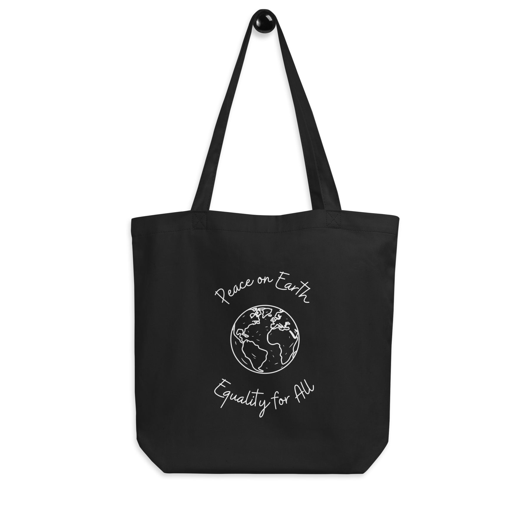 Peace on Earth Organic Cotton Tote Bag